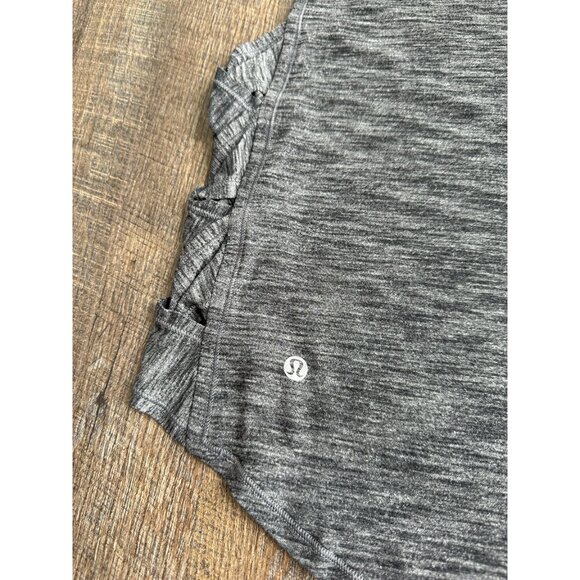 Lululemon Var-City Workout Tank - Heathered Black - Size 4 - Picture 4 of 4